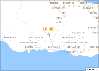 map of Lákkoi