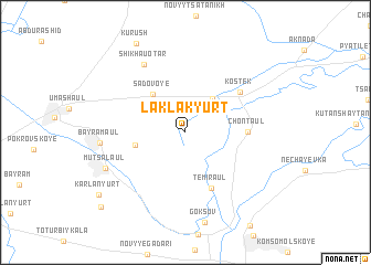 map of Laklakyurt