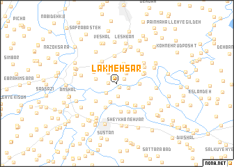 map of Lākmeh Sar