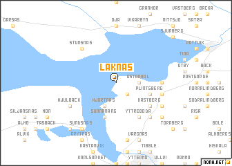 map of Laknäs