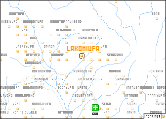 map of Lakomiufa