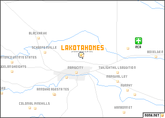 map of Lakota Homes