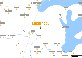 map of Lakourgou