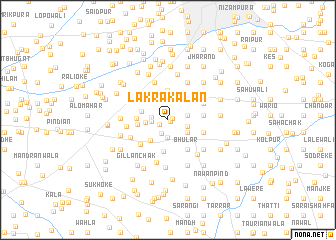 map of Lakra Kalān