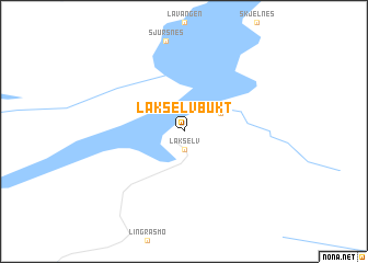 map of Lakselvbukt
