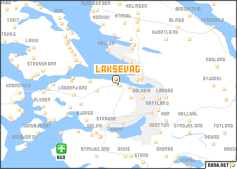 Laksevåg (Norway) map - nona.net