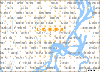 map of Lakshmībardi