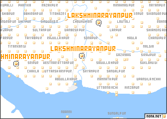 map of Lakshmīnārāyanpur