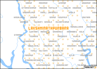 map of Lakshmīnāthpur Bara