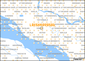 map of Lakshmiprasād