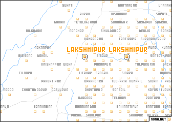 map of Lakshmīpur