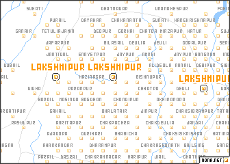 map of Lakshmīpur