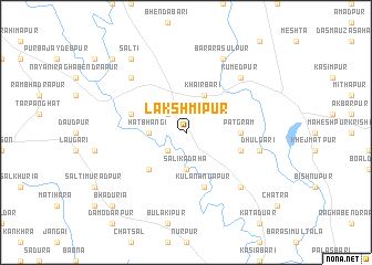 map of Lakshmīpur