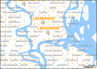 map of Lakshmīpur