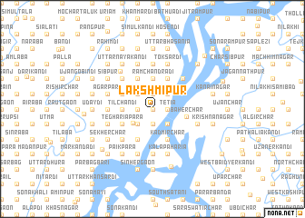 map of Lakshmīpur