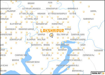 map of Lakshmīpur