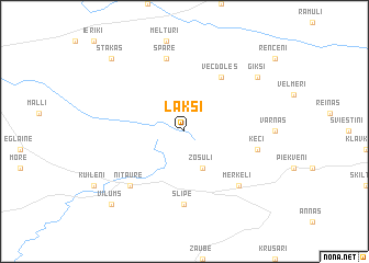 map of Laķši