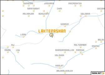 map of Lākterāshān