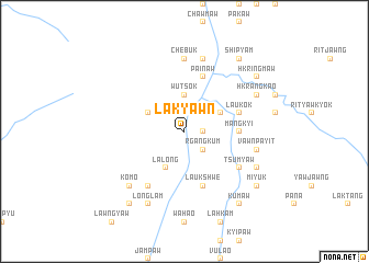 map of Lakyawn