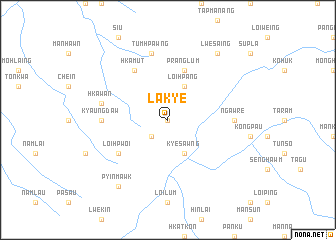 map of Lakye