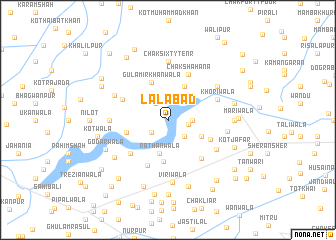 map of Lālābād