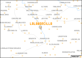 map of La Laborcilla