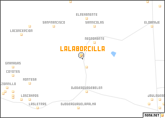 map of La Laborcilla