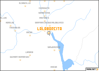 map of La Laborcita