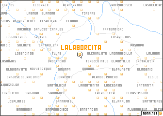 map of La Laborcita