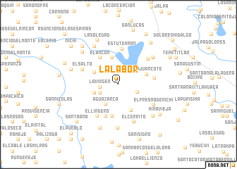 map of La Labor