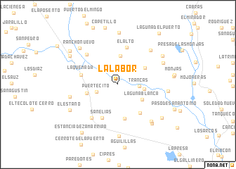 map of La Labor