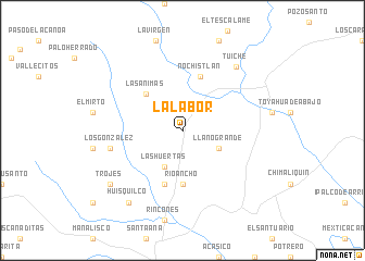 map of La Labor