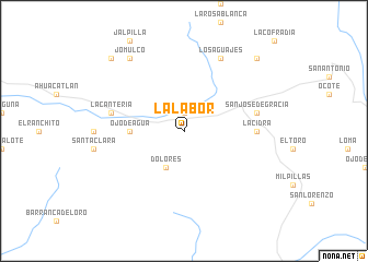 map of La Labor