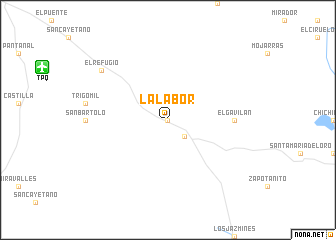 map of La Labor