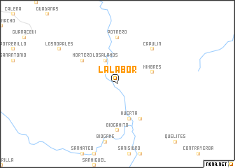 map of La Labor