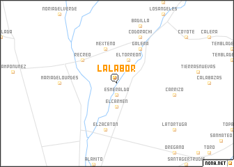 map of La Labor