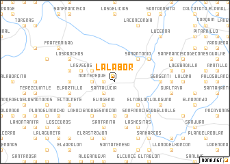 map of La Labor