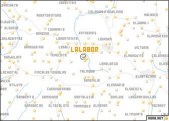 map of La Labor