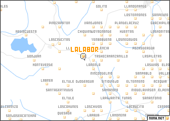 map of La Labor