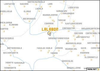 map of La Labor