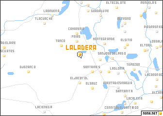 map of La Ladera