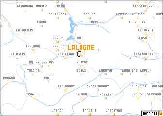 map of La Lagne