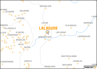 map of La Laguna