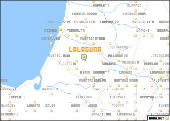 map of La Laguna