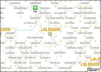 map of La Laguna