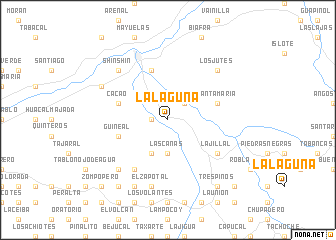 map of La Laguna