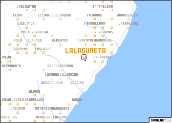 map of La Laguneta