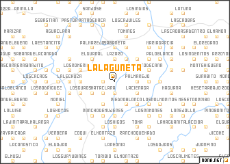 map of La Laguneta