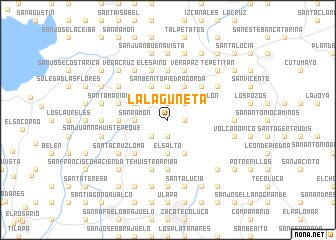 map of La Laguneta