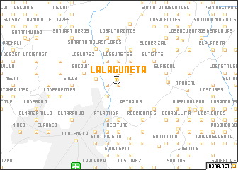 map of La Laguneta